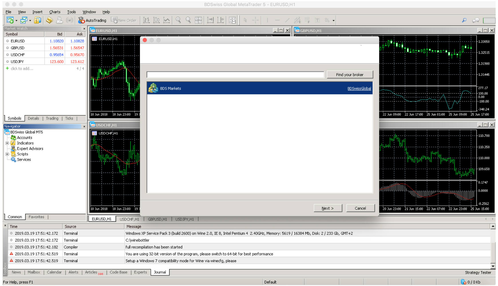 QCS Holding MT5 MAC
